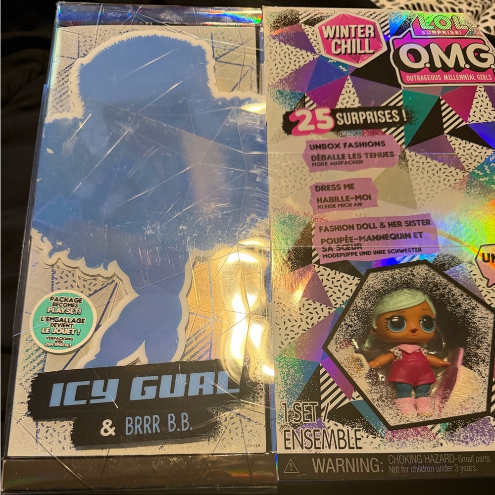 L.O.L. Surprise! Winter Chill OMG Icy Gurl & Brrr B.B. Doll Set